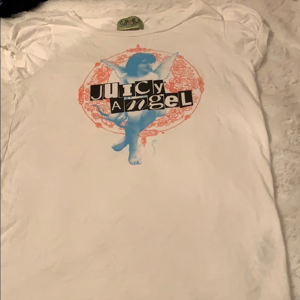 White graphic juicy shirt
